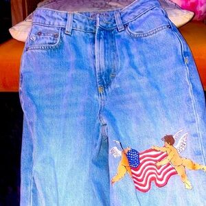Fiorucci Denim high-waisted Angel jeans 👼🏼 like new